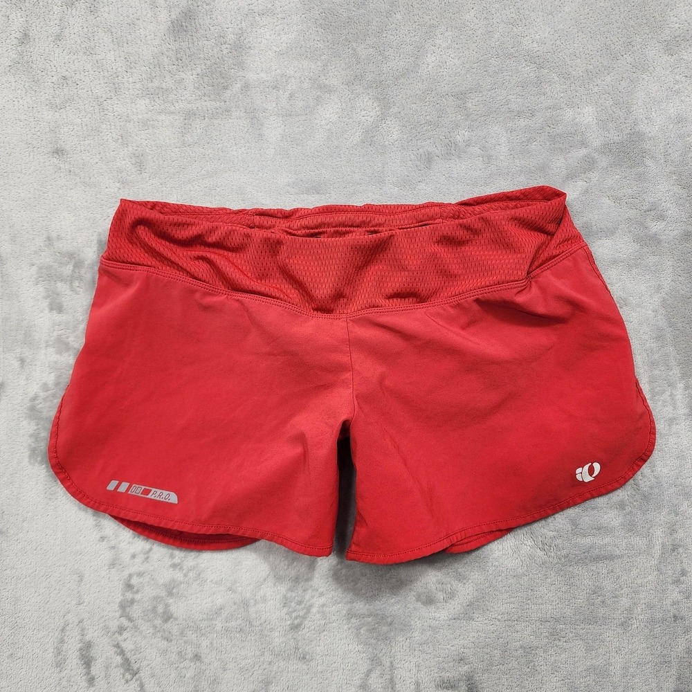 Pearl Izumi Shorts Womens M Red P.R.O. Lined Running Reflective Athletic Cycling